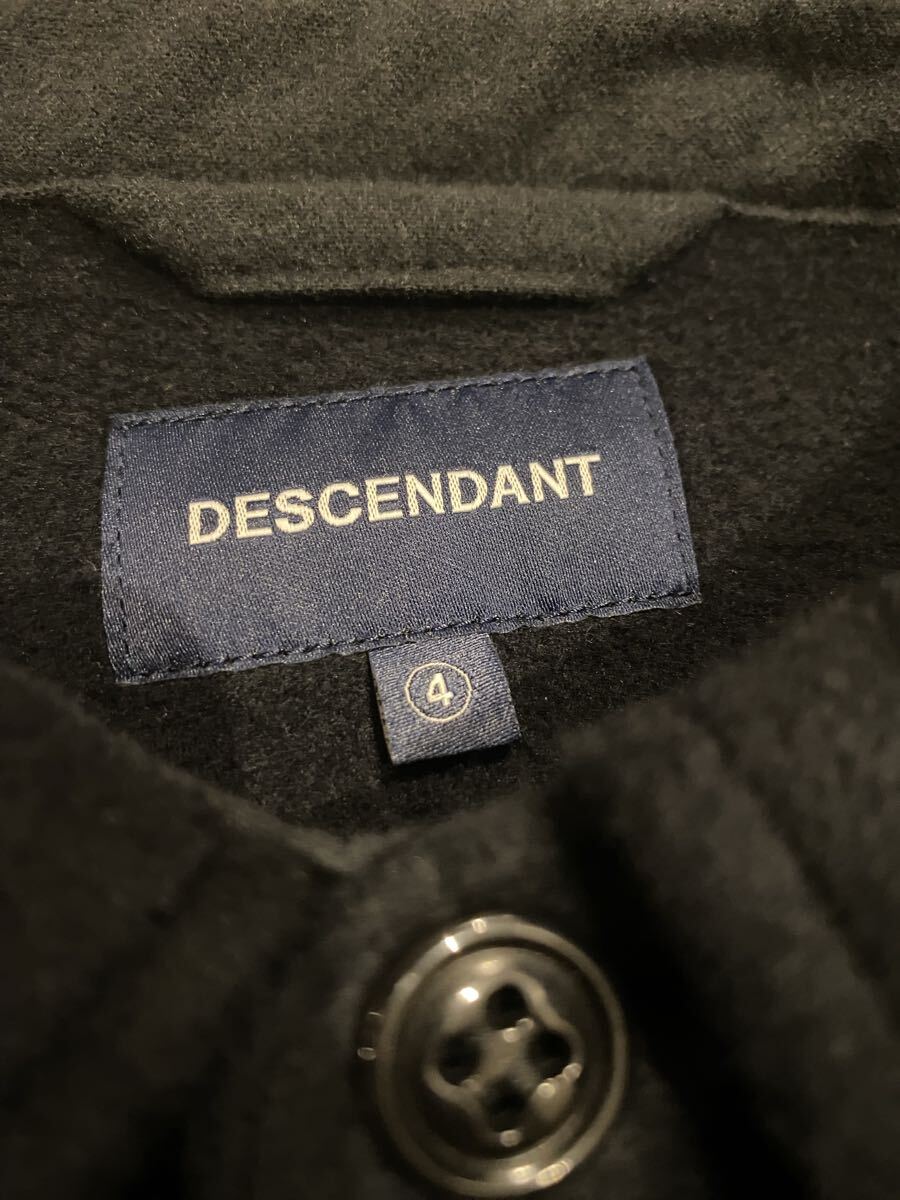 24AW DESCENDANT CPO シャツ　BLACK　４_画像2