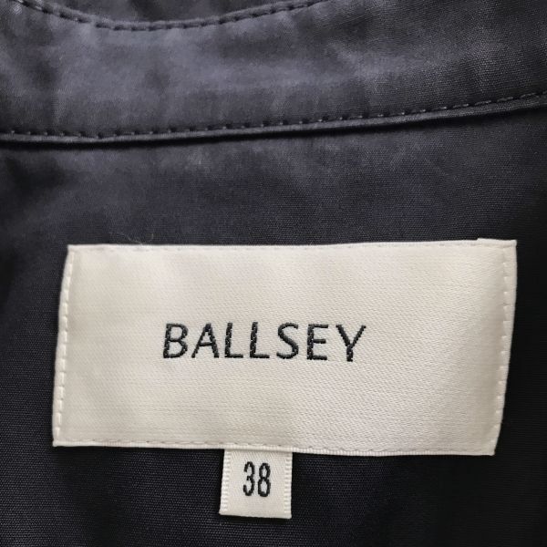 ボールジー 美品 ラグラン コットン キルトライナー コート ダークネイビー サイズ38 トゥモローランド BALLSEY_画像10