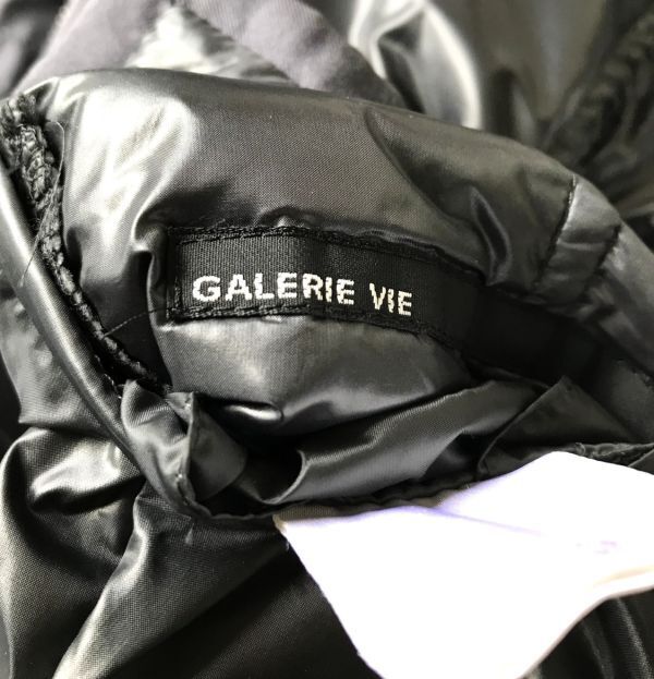 ギャルリーヴィー 美品 ダウン90% リバーシブル シルク ナイロン ダウンコート トゥモローランド GALERIE VIE_画像10