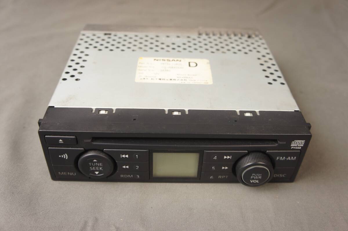 28185-1U600 オーディオ E11 NE11 ノート Y12 NY12 JY12 ウイングロード パナソニック CD CQ-JN8405AK PY06B 日産 純正 CD× @14895s_画像2