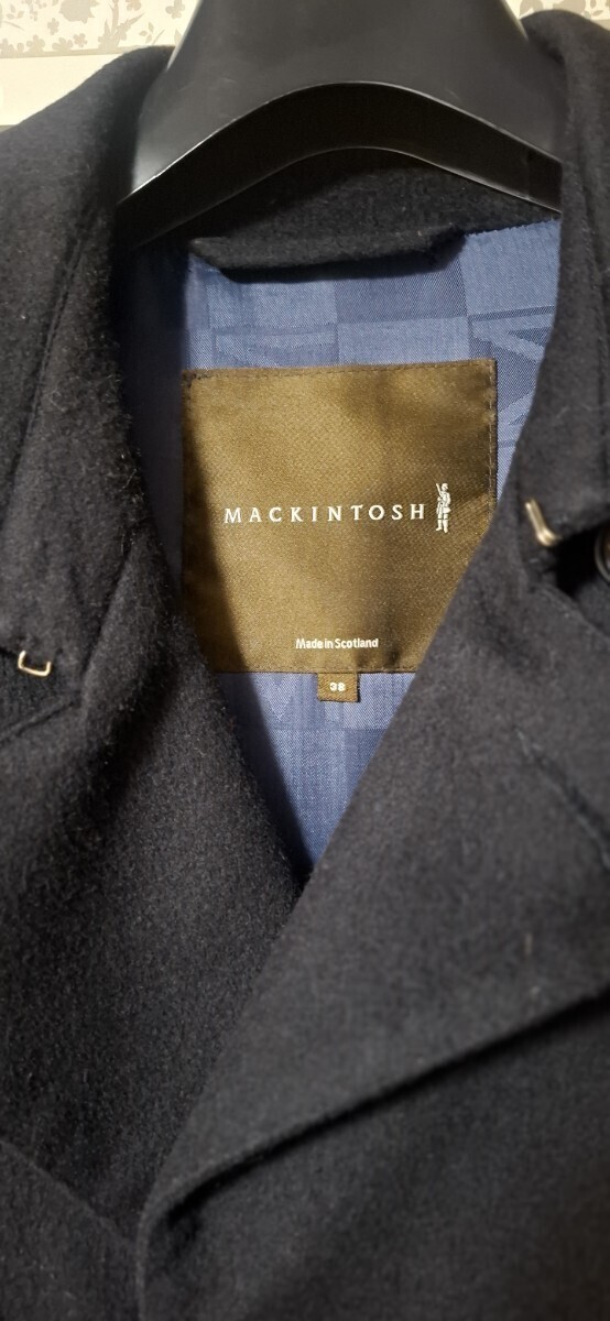 マッキントッシュ　Pコート　フェトラー　ショートトレンチコート　ネイビー　サイズ38_画像4