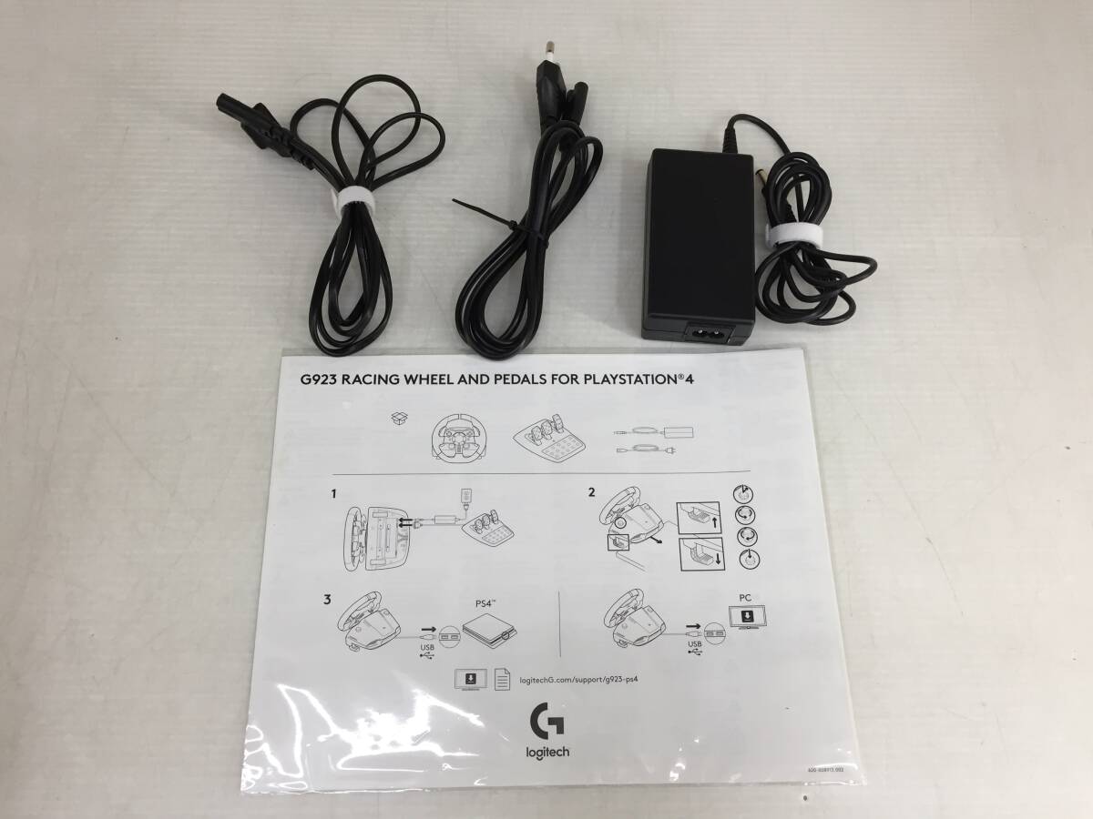 Logicool ロジクール G923 TRUEFORCE レーシングホイール PS4 ハンドルコントローラー_画像9