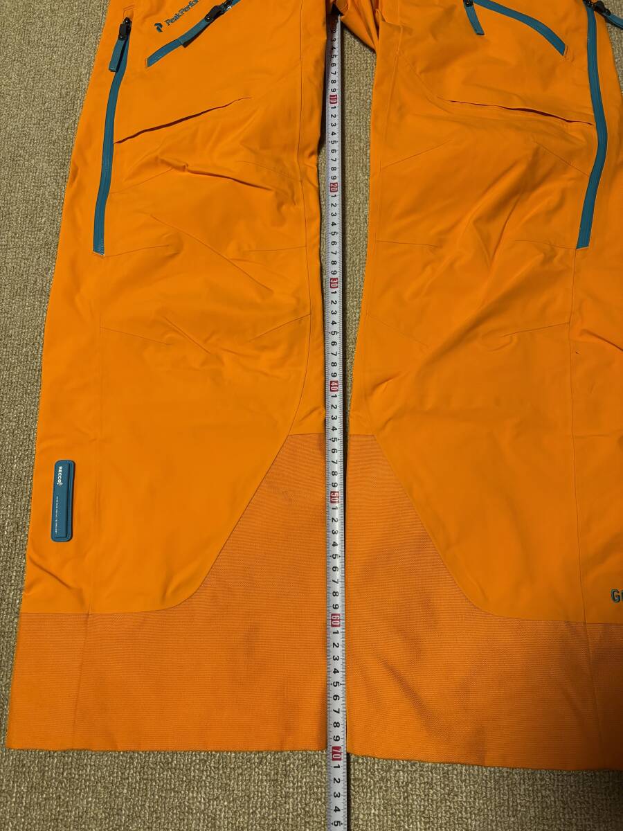 未使用♪スキーパンツ PeakPerformance Heli Gravity Pants G57947002 Woman XS 83C(オレンジ)GORE-TEX、RECCOシステム搭載_画像4