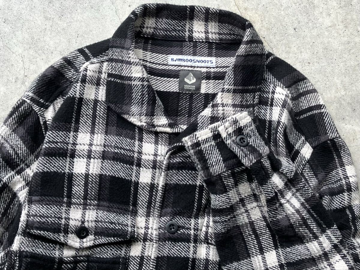 BAMBOO SHOOTS×MOUNTAIN RESEARCH ヘビーネルシャツ L バンブーシュート マウンテンリサーチ ジェネラルリサーチ メンズ 長袖 ジャケット_画像1