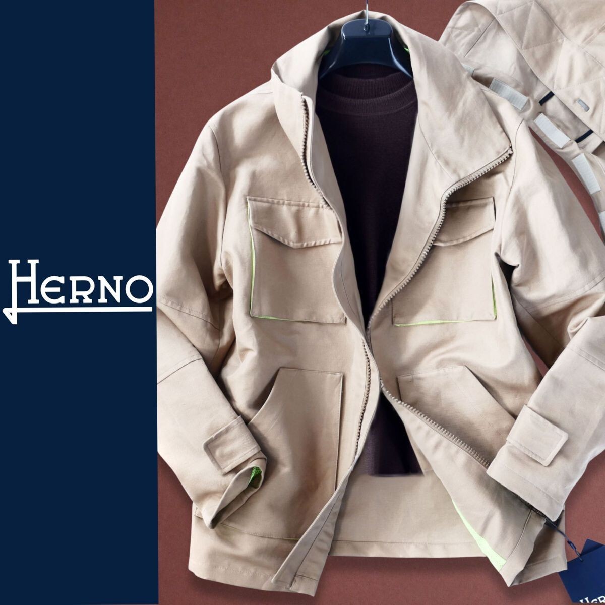 終了日午後6時迄ご入札●dr536●50●54●選択可●プレフォール●HERNOヘルノ●重厚感●アウタージャケット●メンズ_画像1