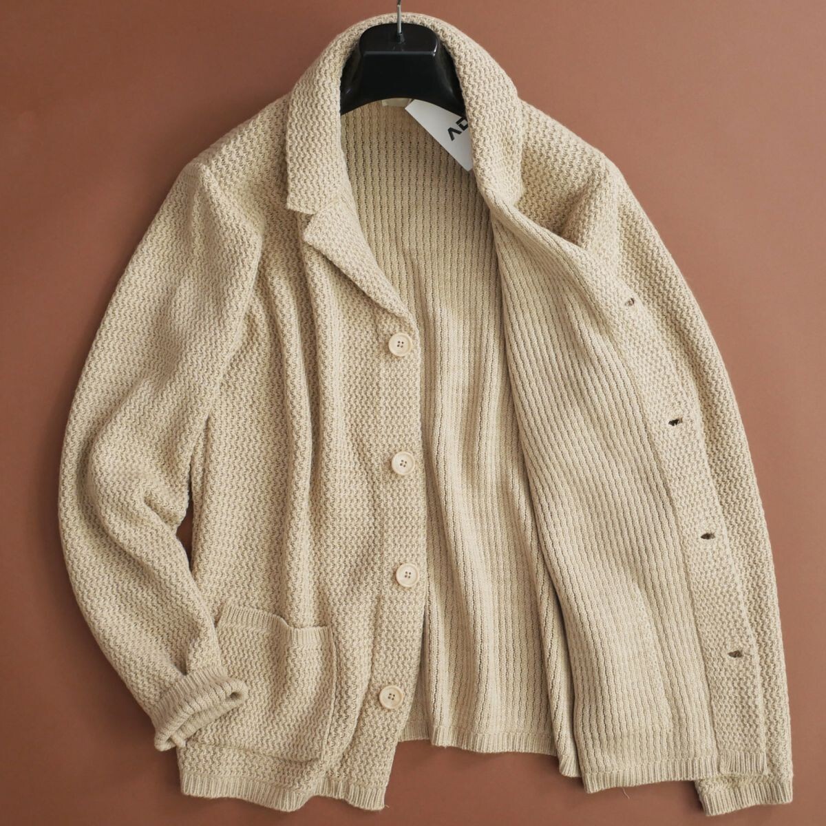 終了日午後6時迄ご入札●dt010●S●M●L●XL●選択可●ミラノの街着ブランド●AD●25-26.秋冬●ウール混紡ニットジャケット●メンズ_画像5