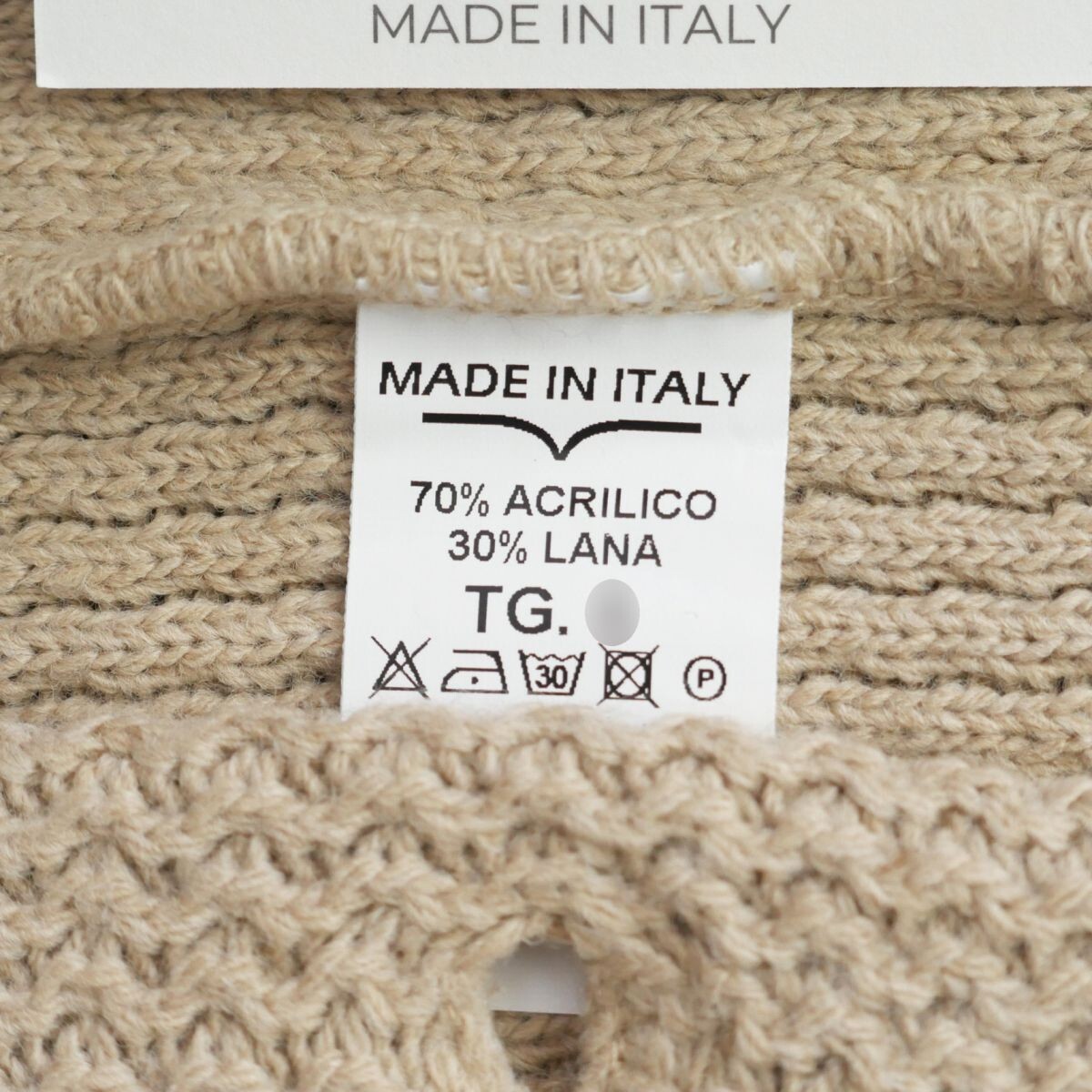 終了日午後6時迄ご入札●dt010●S●M●L●XL●選択可●ミラノの街着ブランド●AD●25-26.秋冬●ウール混紡ニットジャケット●メンズ_画像10