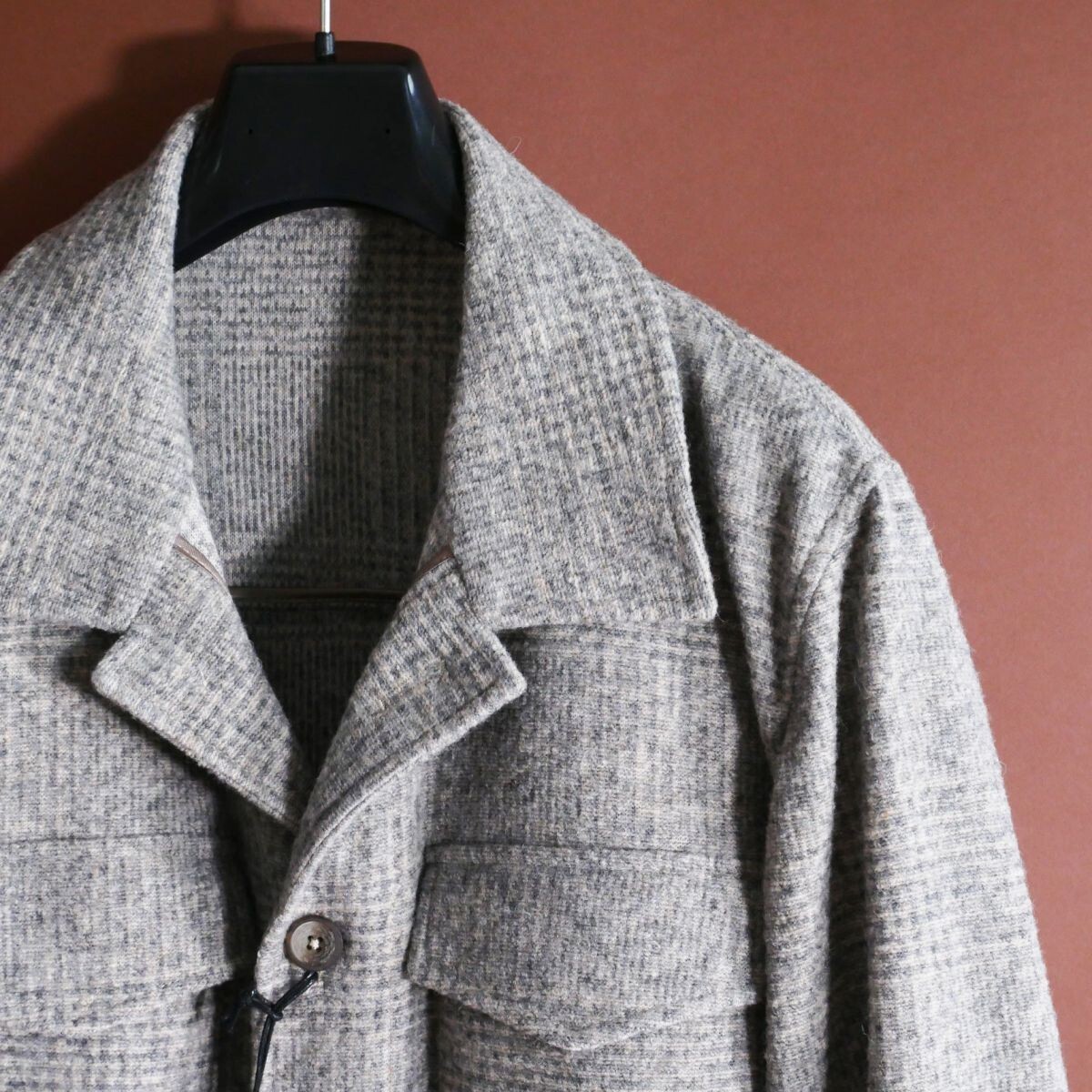 終了日午後6時迄ご入札●dt068●M●L●XL●選択可●2025-26年秋冬●エクサゴン・イタリー●立体的なパターンワーク●最新作ジャケット_画像5