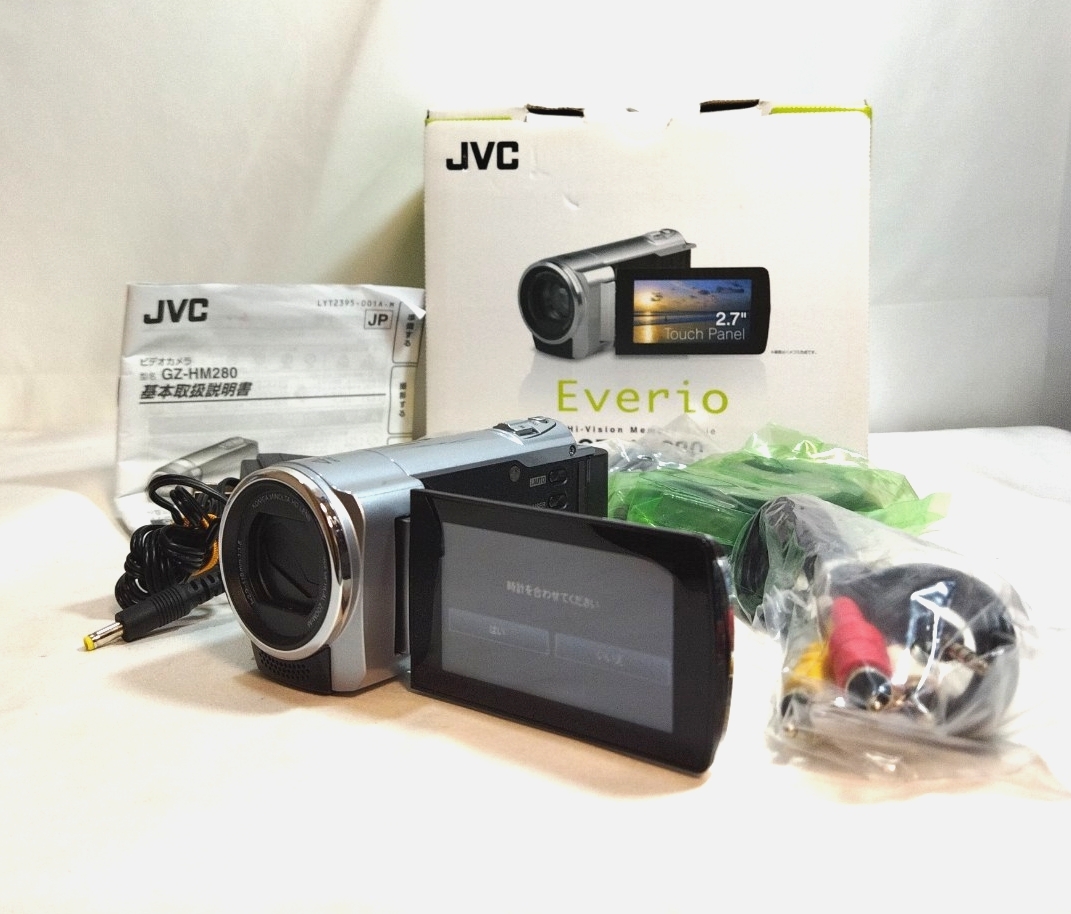 【動作OK】JVC EVERIO GZ-HM280 デジタルビデオカメラ　ビクター　美品_0JL_C1111-J008_画像1