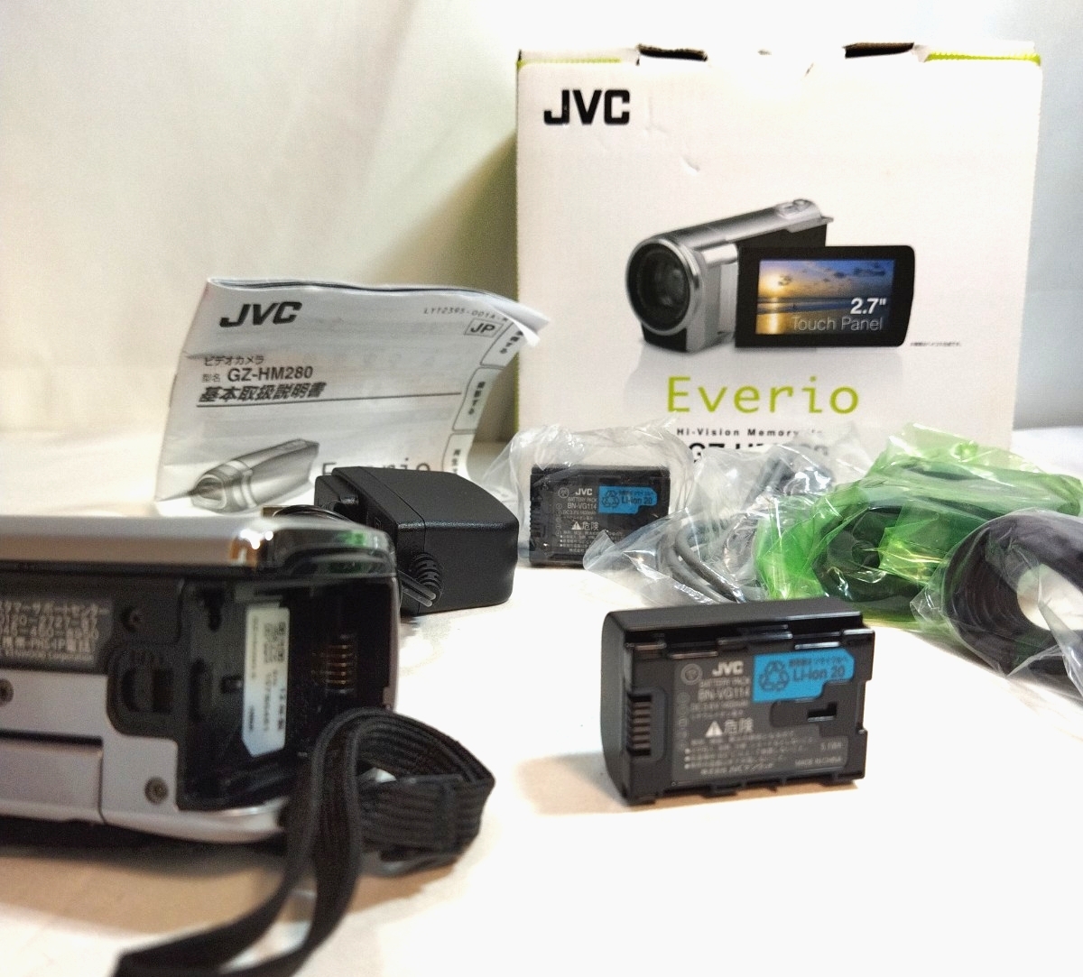 【動作OK】JVC EVERIO GZ-HM280 デジタルビデオカメラ　ビクター　美品_0JL_C1111-J008_画像5