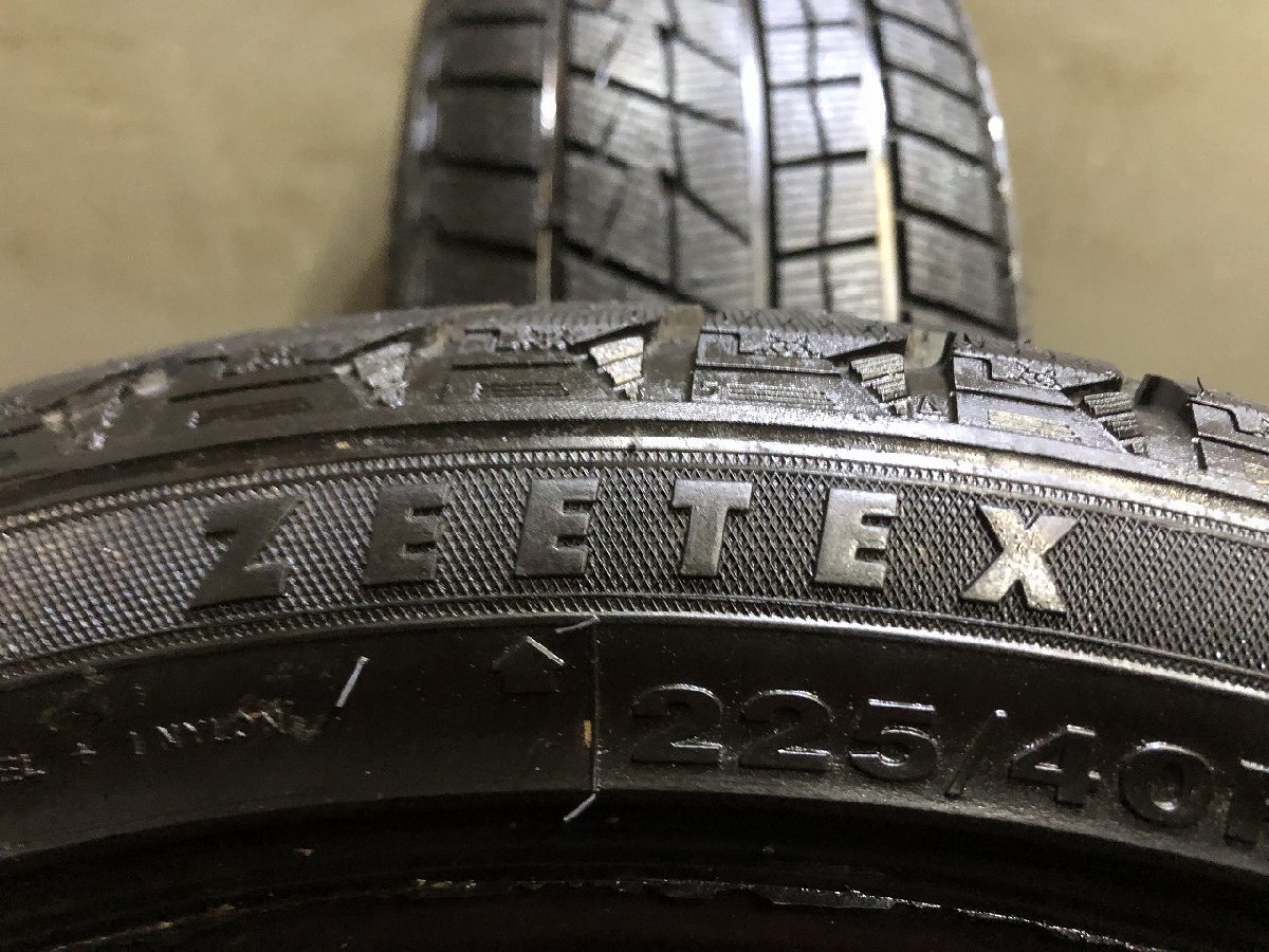 ZEETEX WH2000 225/40R18 18インチ スタッドレス 2本 23年製 バリ溝 GRヤリス カローラスポーツ BRZ ベンツAクラス/Bクラス等　(VTY017)_画像6