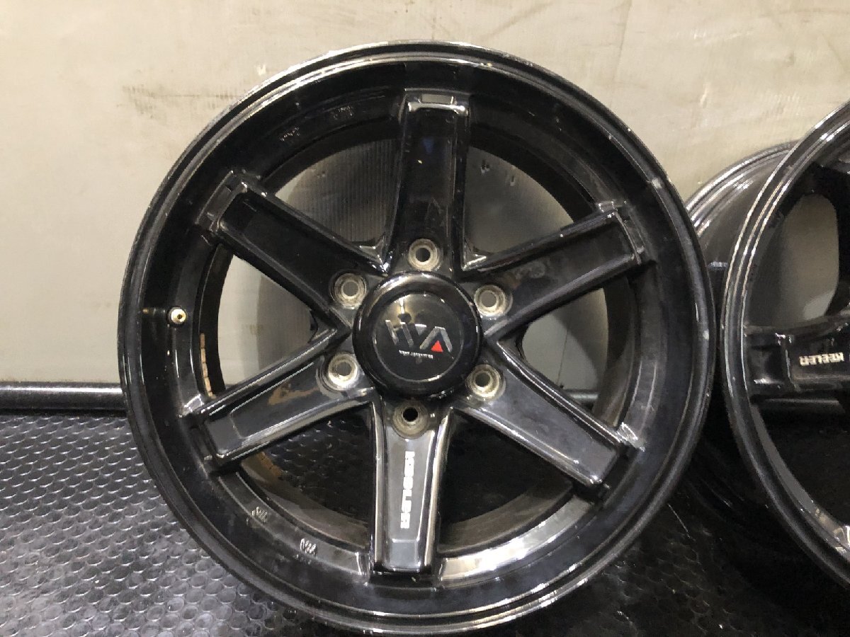 Weds KEELER ADVENTURE ウェッズ キーラー アドベンチャー 16インチ 4本 7J6HPCD139.7+5 ブラック ハイラックスサーフ等　(VHD560)_画像4