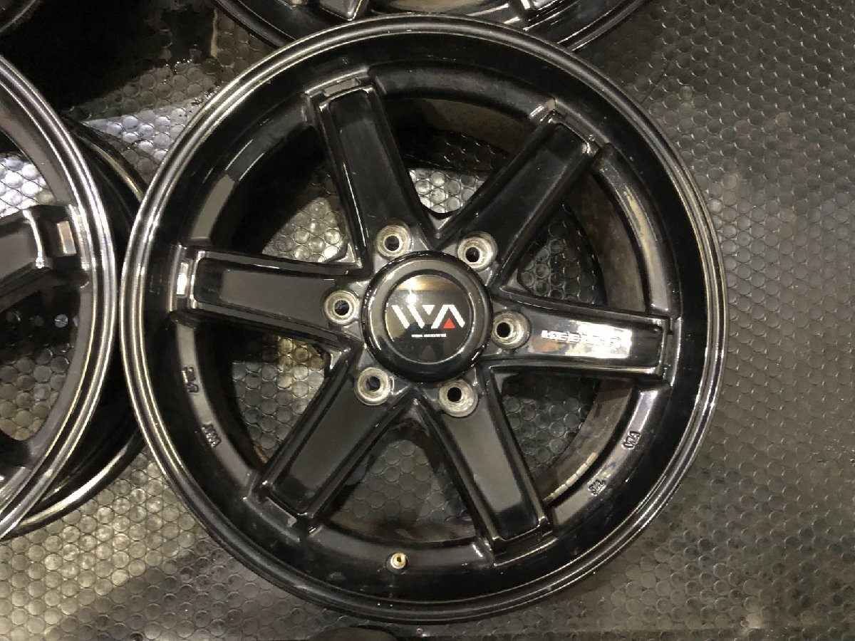 Weds KEELER ADVENTURE ウェッズ キーラー アドベンチャー 16インチ 4本 7J6HPCD139.7+5 ブラック ハイラックスサーフ等　(VHD560)_画像3