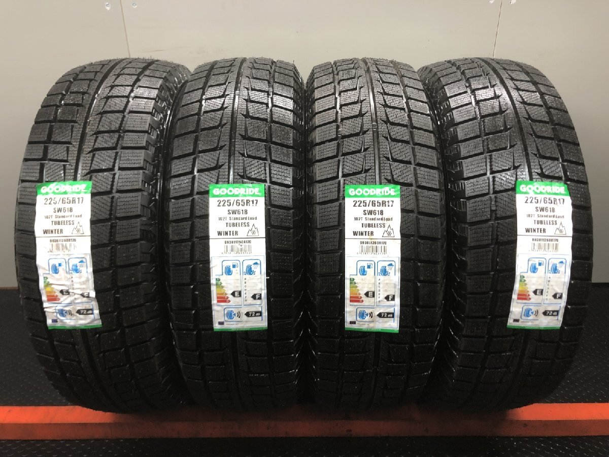 【新品】GOODRIDE SW-618 225/65R17 102T 17インチ スタッドレス 4本 20年製 ハリアー エクストレイル レクサスNX CX-5等　(STM044)_画像1