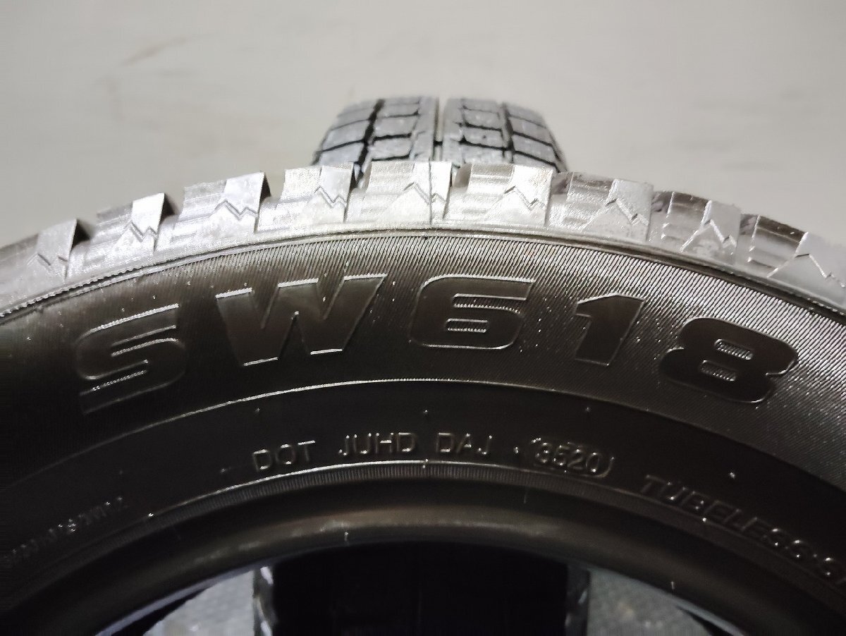 【新品】2020年製 GOODRIDE SW618 195/65R15 91T 15インチ スタッドレス 2本 プリウス セレナ ヴォクシー アイシス ウィッシュ等　(VTO268)_画像6