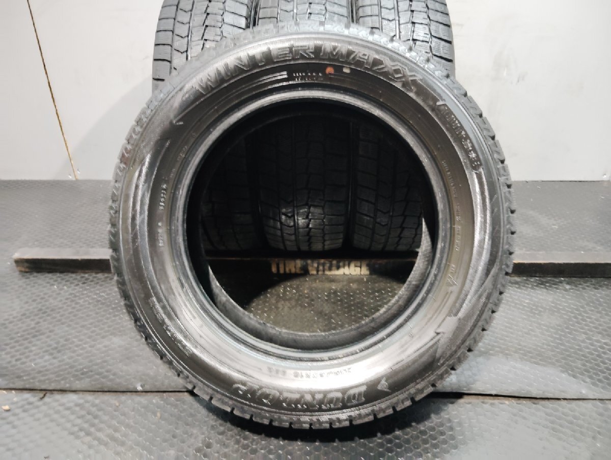 DUNLOP WINTER MAXX WM02 205/60R16 16インチ スタッドレス 4本 23～24年製 バリ溝 ヴォクシー ステップワゴン プリウスα ノア等 (KTJ544)_画像8