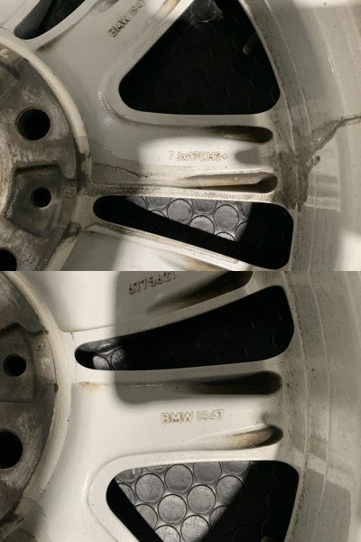 BMW 1シリーズ BBS製 RD370 純正ホイール 17インチ 4本 7J5HPCD120+47 MINIクロスオーバー流用可　(MHA300MY)_画像10