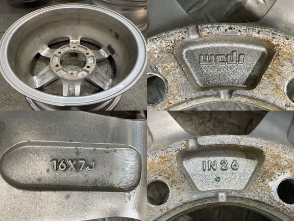 Weds KEELER TACTICS ウェッズ キーラー タクティクス 社外ホイール 16インチ 4本 7J6HPCD139.7+26 ランクルプラド ハイラックス等(MHD506)_画像10