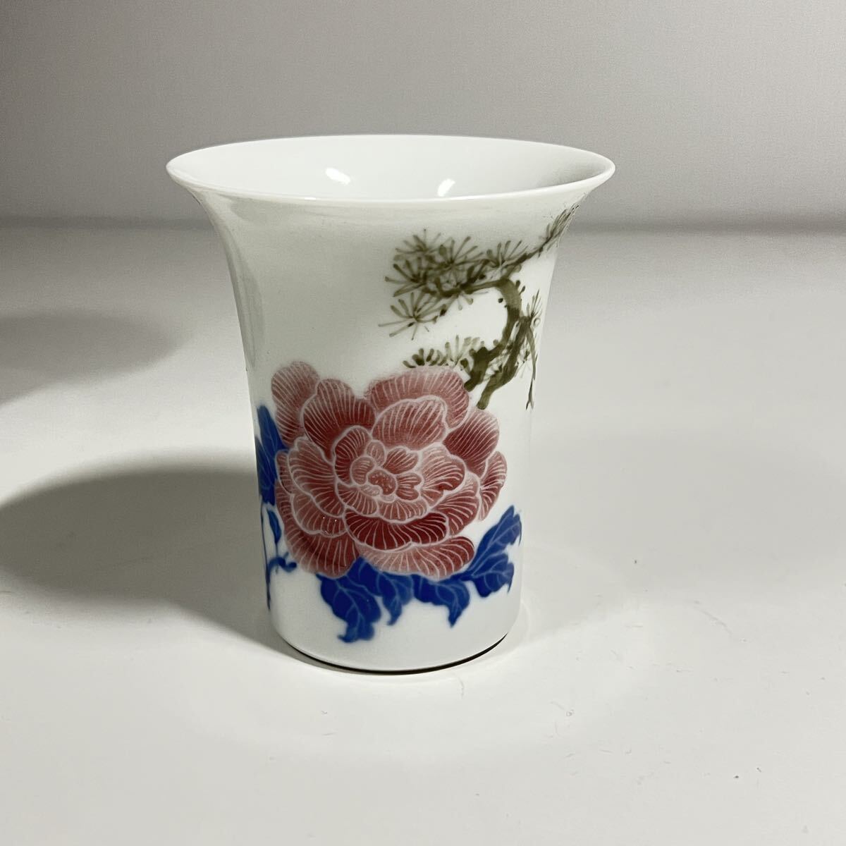 初代竹泉　彩絵　六客湯呑　 染付 煎茶道具 骨董　 煎茶器　竹泉　七兵衛 道八 清風与平_画像8