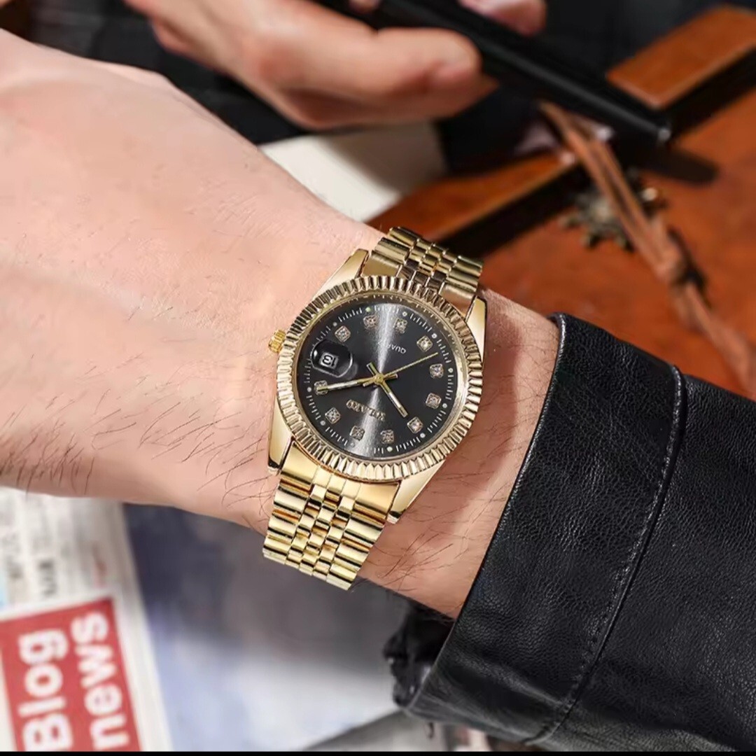 ③　即決 送料無料 ■YOLAKO■ メンズ 腕時計　検索 ウォッチ ビジネス フルスチール クォーツ トップブランド ラグジュアリー カジュアル_画像2