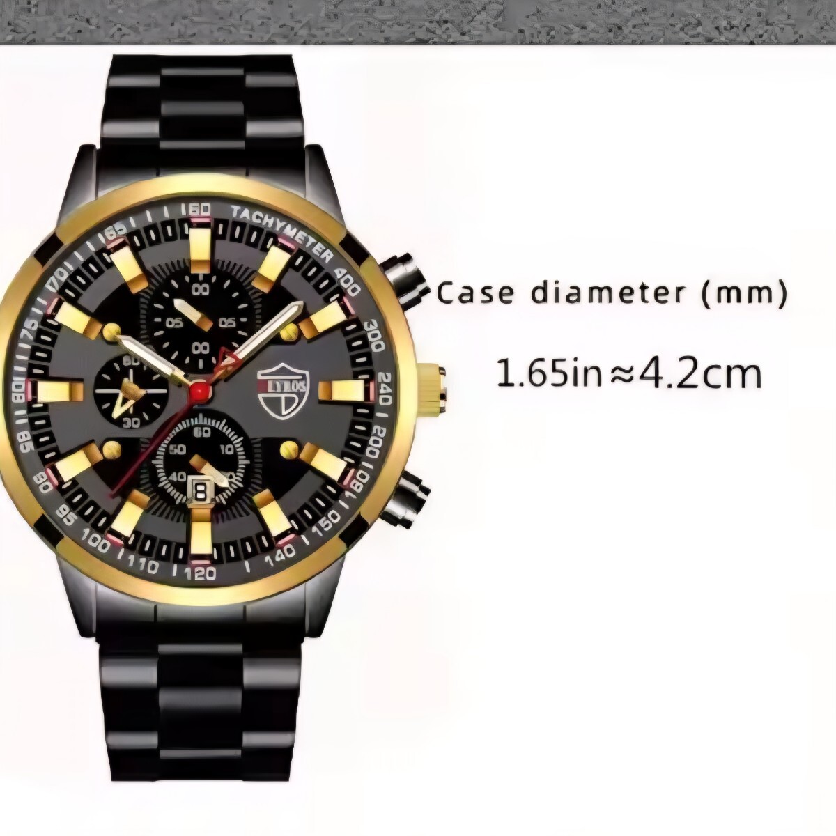 　即決 送料無料 ■DEYROS ■ メンズ 腕時計　検索 ウォッチ ビジネス フルスチール クォーツ トップブランド ラグジュアリー カジュアル_画像2