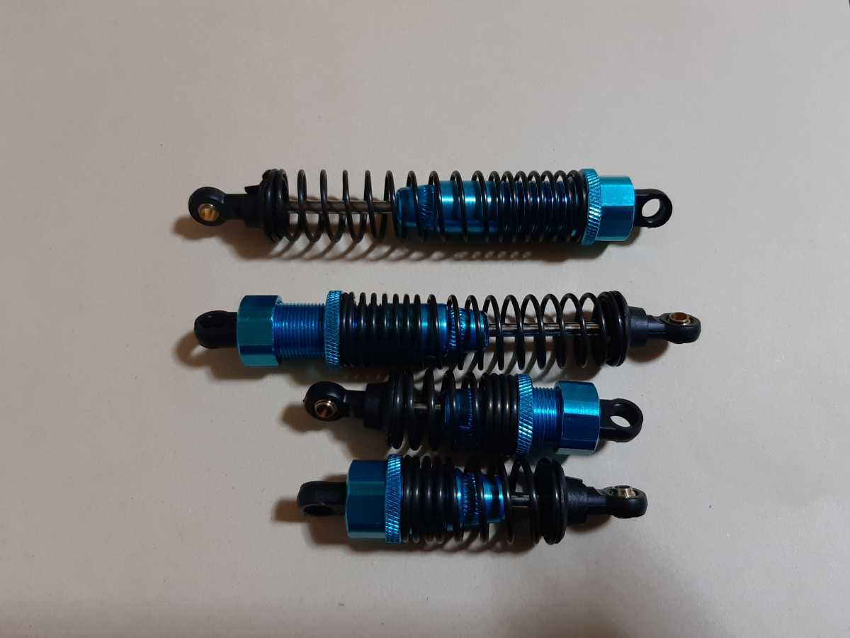 ●即決価格●送料無料●68mm 108mm●ブルー●　アルミ ダンパー　　対応車種　ラジコン バギー　タミヤ　京商　ヨコモ　等に_画像1