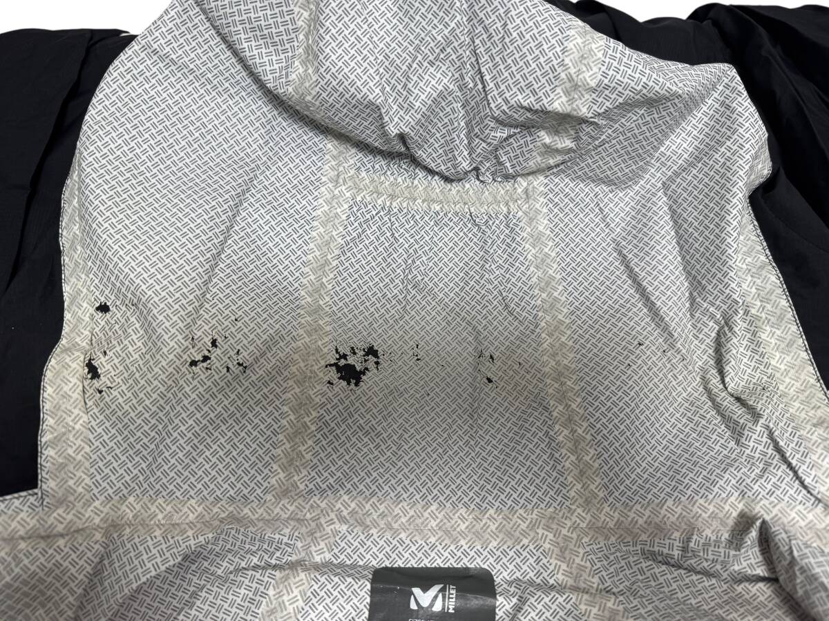 古着 ＭILLET ミレー マウンテンパーカー MIV6524 フィッツロイ2.5ジャケット ナイロン FITZ ROY 2.5L JKT ドライエッジ 黒 L アウトドア_画像7