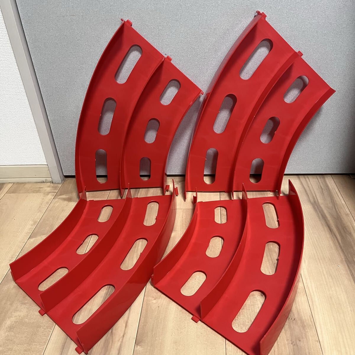 タミヤ ミニ四駆 オーバルホームサーキット 立体レーンチェンジタイプ レッド ブルー ホワイト トリコロール TAMIYA ※直接引取可_画像4