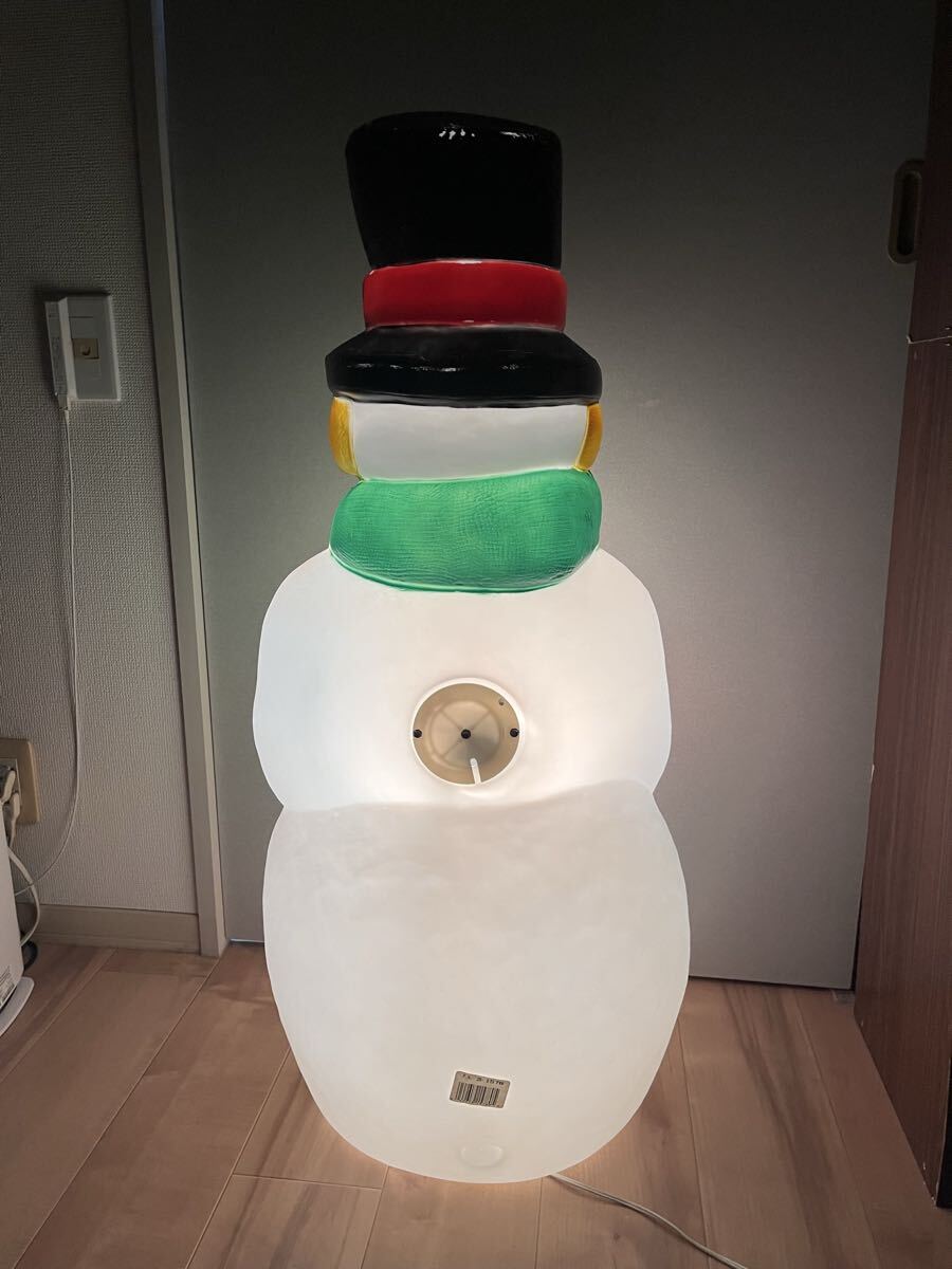 スノーマンガーデンライト クリスマス 雪だるま イルミネーション 屋外仕様 特大 インテリア レトロ SNOWMAN_画像2