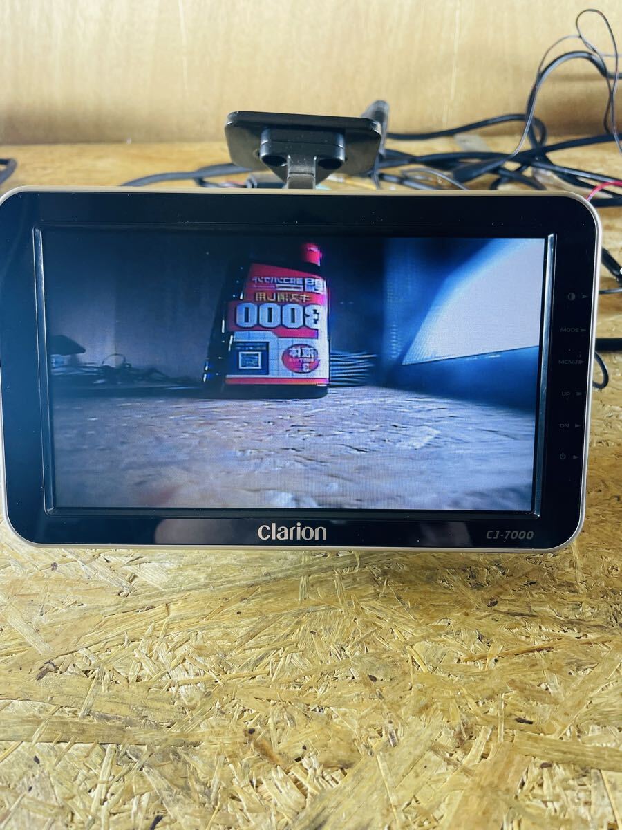 画質良好/Clarion/CJ-7000/CC-2001B/バックカメラ/バックモニター/中間ケーブル約23メートル/動作確認済み/フルセット/クラリオン/_画像2