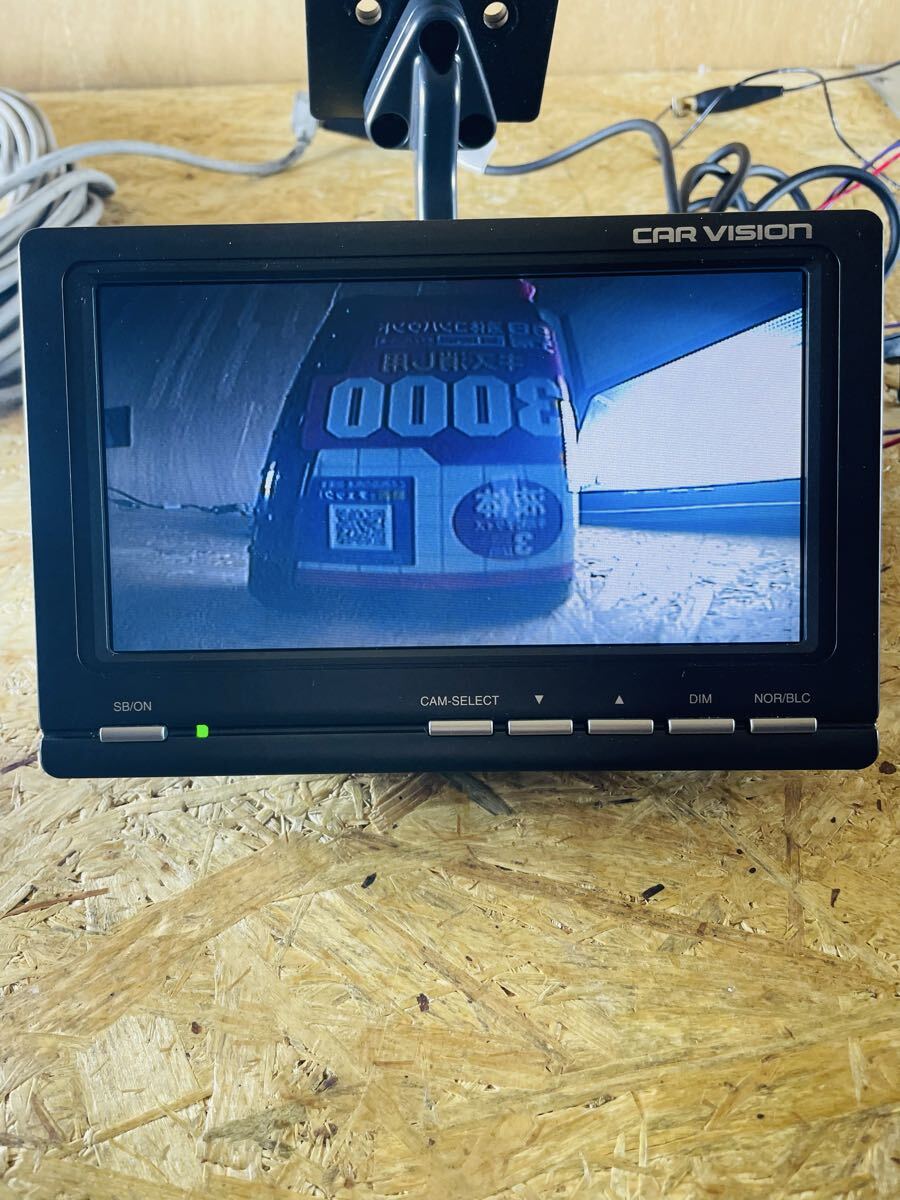 画質良好/CAR VISION/CM-7220/C-4060A/バックカメラ/バックモニター/中間ケーブル約20メートル/フルセット/動作確認済み/三菱電機_画像2