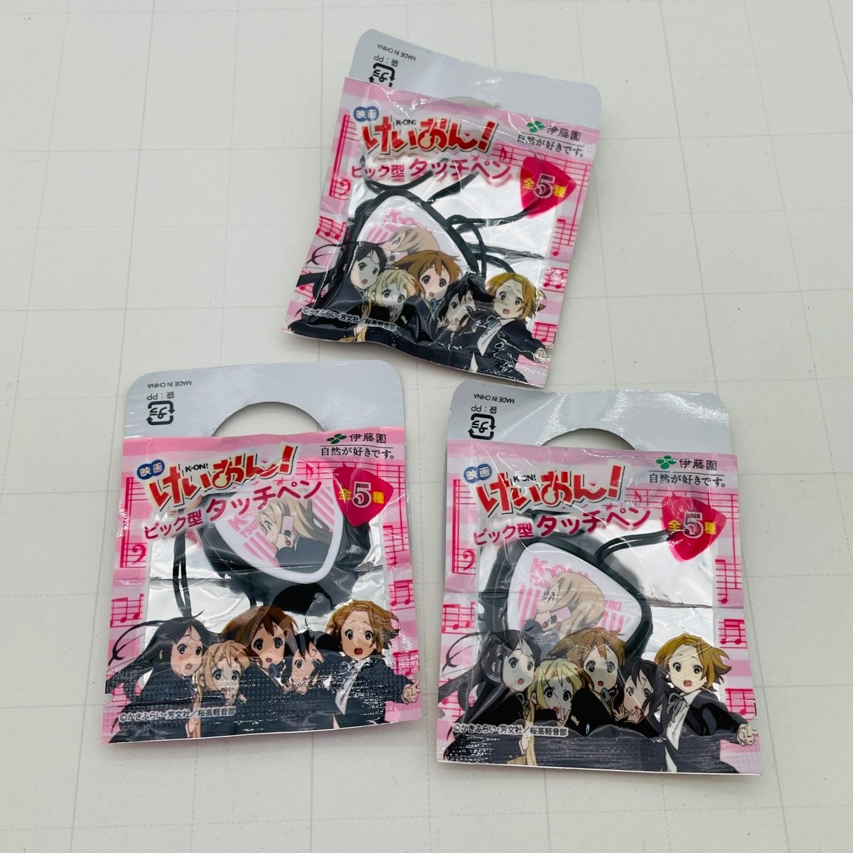 新品未開封 伊藤園 映画 けいおん！ ピック型 タッチペン 全5種 まとめセット_画像4