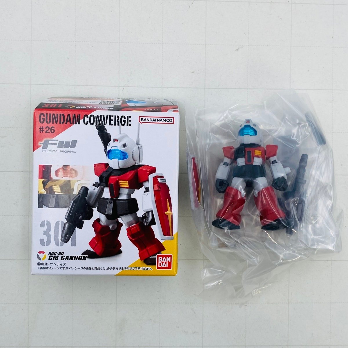 新古品 食玩 バンダイ FW ガンダムコンバージ GUNDAM CONVERGE #26 301 RGC-80 GM CANNON ジム・キャノン_画像1