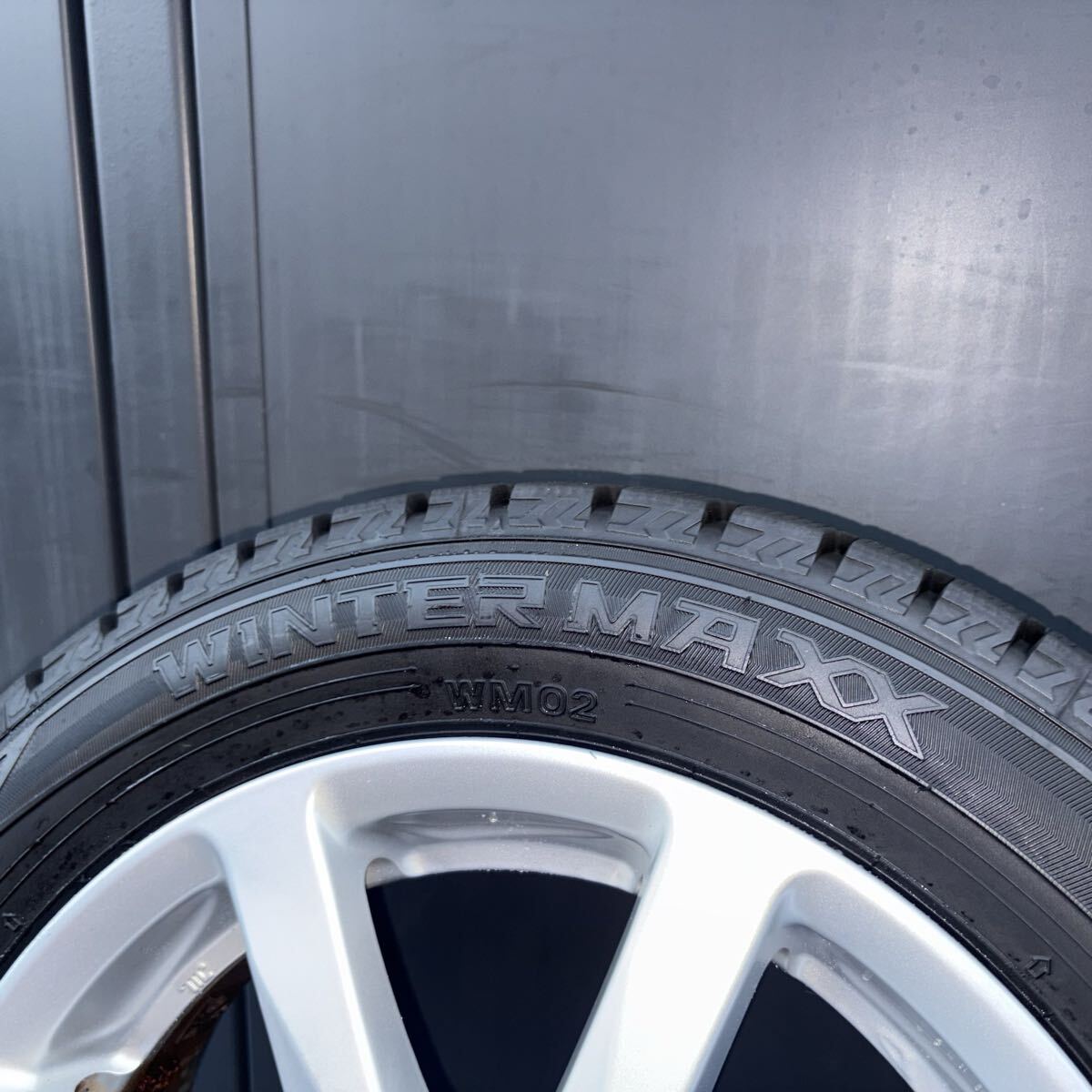 ダイハツ純正　バリ山！155/65R14 75Q 2021年製　ダンロップ　DUNLOP WINTERMAXX WM02 冬4本セット、14X4.5J 100-4H ＋45 管理番号A65_画像8