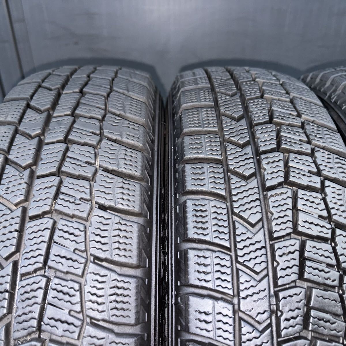 ダイハツ純正　バリ山！155/65R14 75Q 2021年製　ダンロップ　DUNLOP WINTERMAXX WM02 冬4本セット、14X4.5J 100-4H ＋45 管理番号A65_画像10