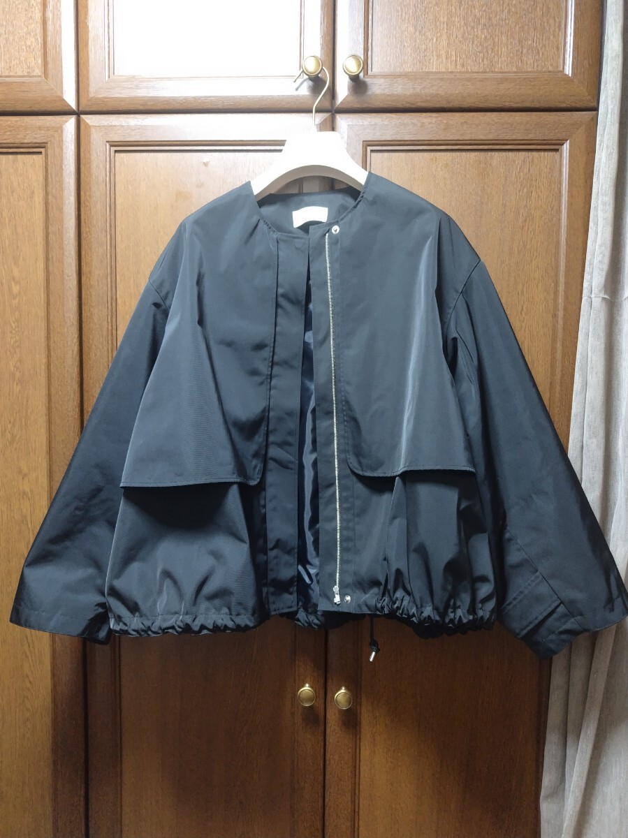 美品【SETENS】セテンス　バルーンシルエットブルゾン　F　ブラック　ジャケット_画像3