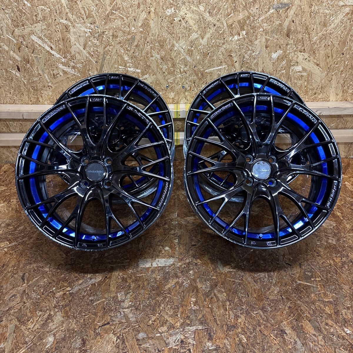 希少サイズ☆WEDS☆SA-20R☆軽量☆17×7J+50☆100/4穴☆ヴィッツ　カローラ　アクア　ノート　マーチ　走り屋　JDM_画像1