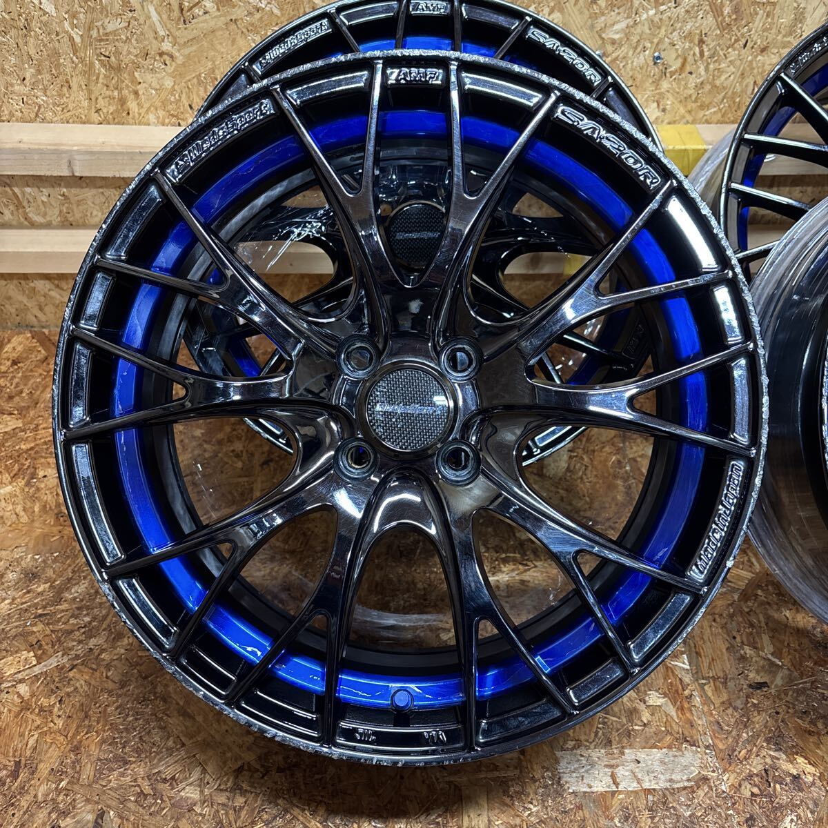 希少サイズ☆WEDS☆SA-20R☆軽量☆17×7J+50☆100/4穴☆ヴィッツ　カローラ　アクア　ノート　マーチ　走り屋　JDM_画像2