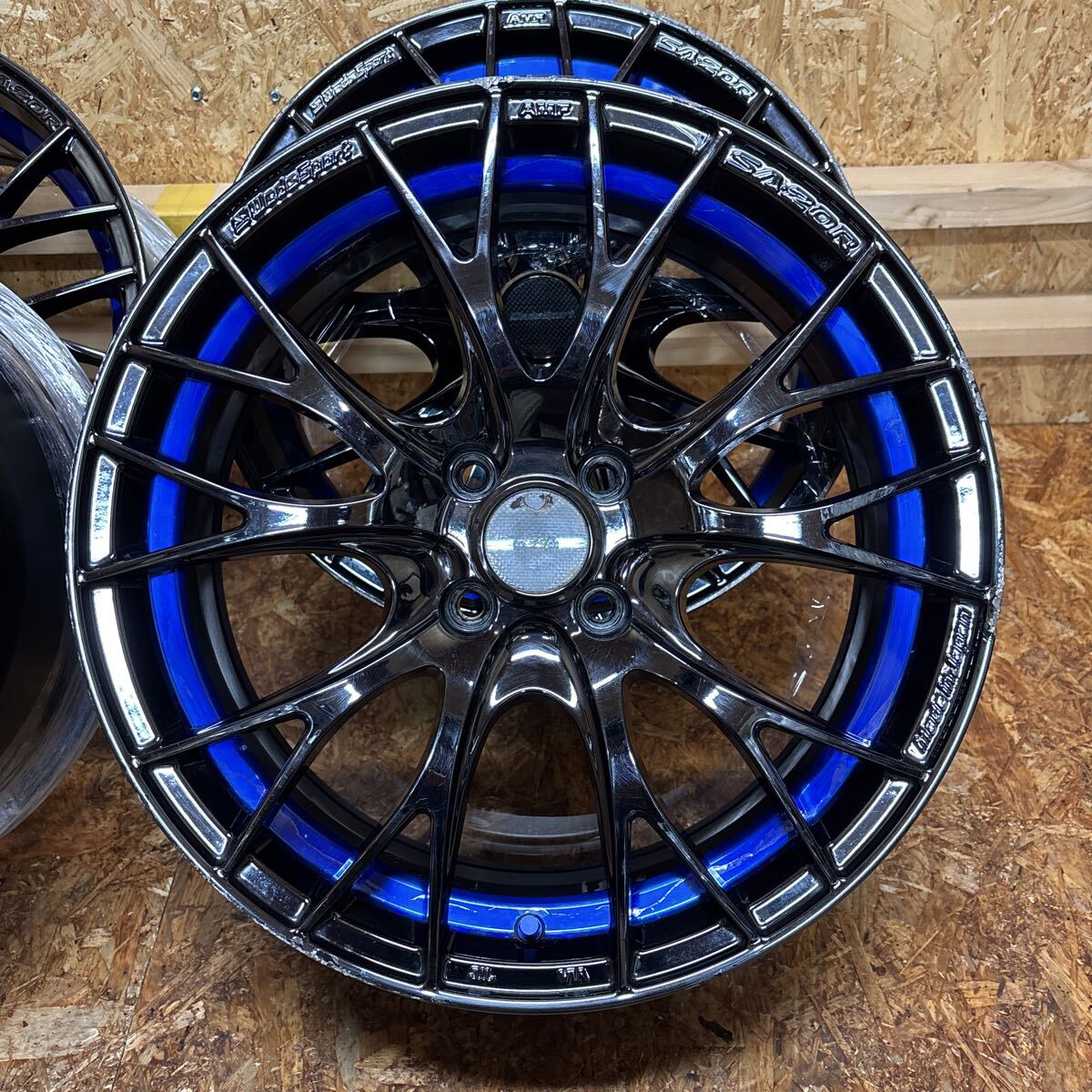 希少サイズ☆WEDS☆SA-20R☆軽量☆17×7J+50☆100/4穴☆ヴィッツ　カローラ　アクア　ノート　マーチ　走り屋　JDM_画像4