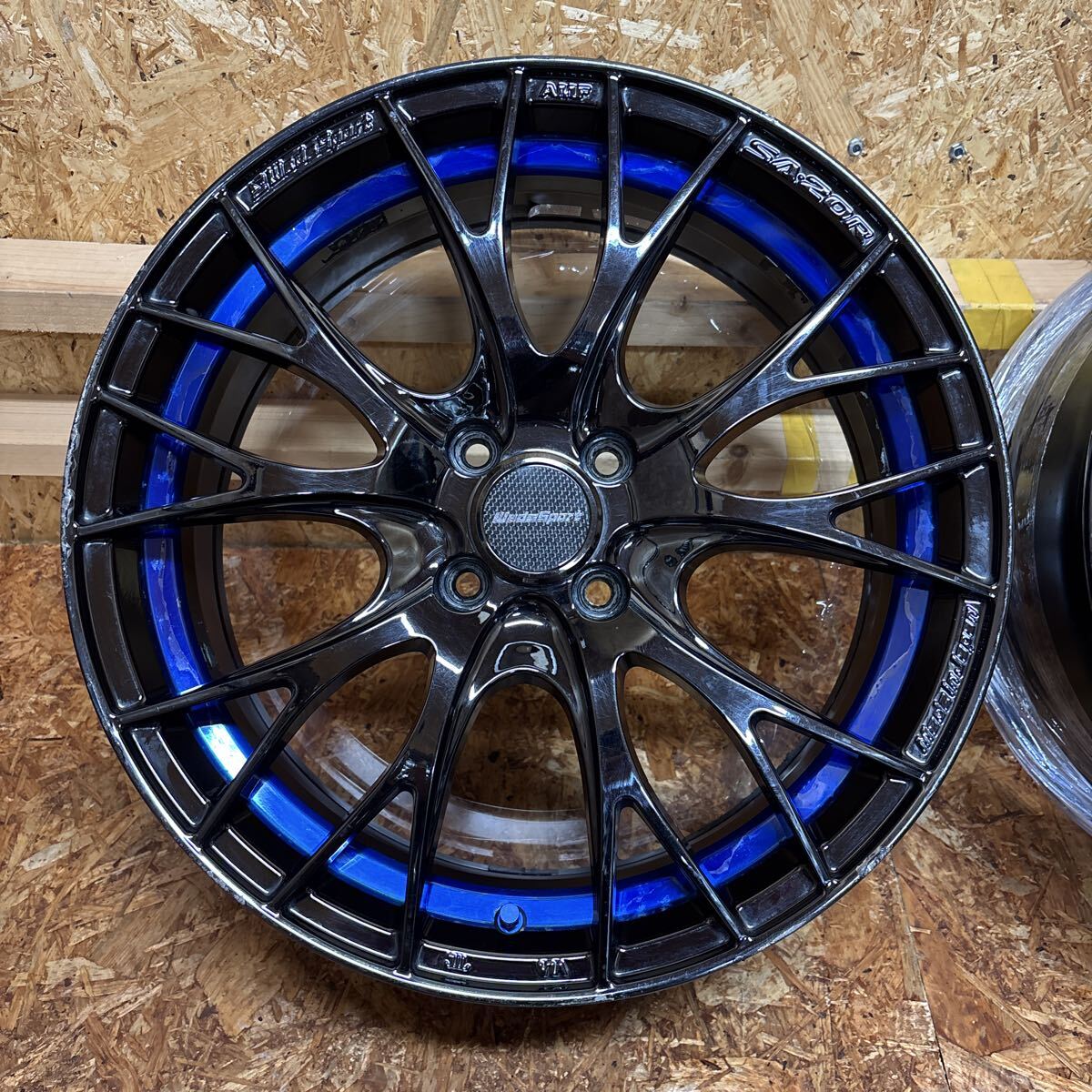 希少サイズ☆WEDS☆SA-20R☆軽量☆17×7J+50☆100/4穴☆ヴィッツ　カローラ　アクア　ノート　マーチ　走り屋　JDM_画像6