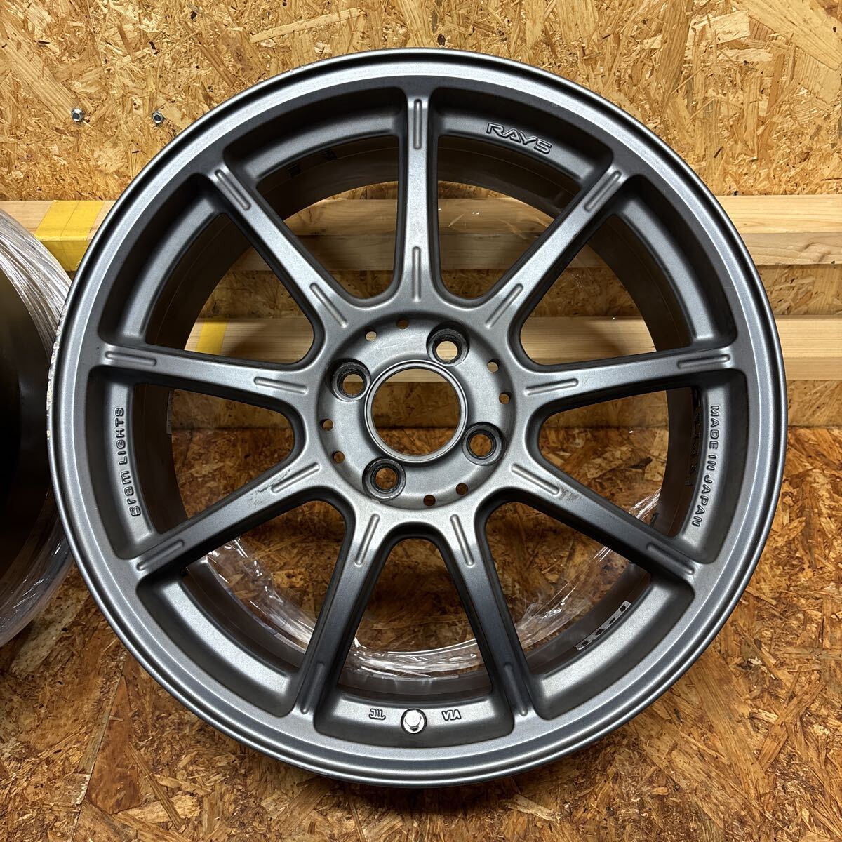 希少☆RAYS☆GL57☆17×7J+42☆100/4穴☆シビック　インテグラ　フィット　カローラ　ヴィッツ　アクア　ノート　マーチ　走り屋　JDM_画像8