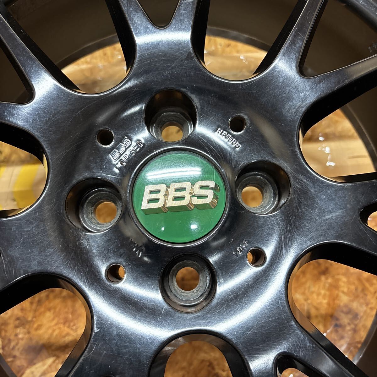 希少☆BBS☆鍛造☆RE5006☆17×7J+48☆100/4穴☆シビック フィット カローラ ヴィッツ アクア ノート マーチ JDM_画像9