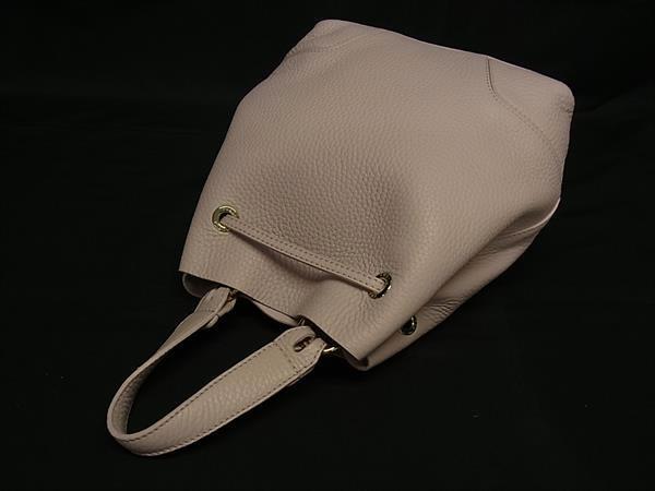 ■新品■未使用■ FURLA フルラ ステイシー レザー 巾着 ポーチ付き 2WAY ハンドバッグ ショルダー クロスボディ ピンク系 FU3349_画像5