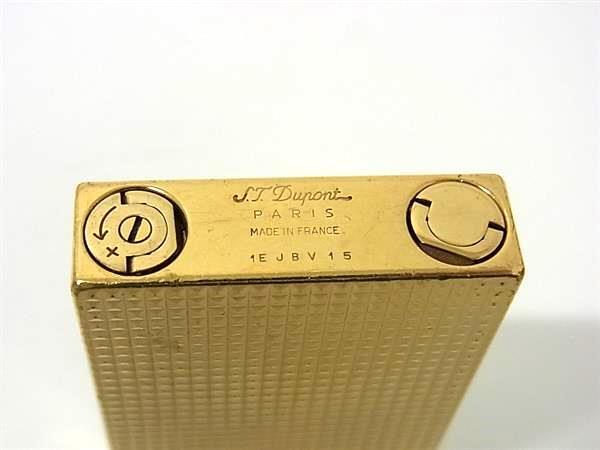 1円 S.T.Dupont エス・テー・デュポン ライン2 ラージ 高級ライター ローラーガスライター 喫煙具 喫煙グッズ ゴールド系 FV3976_画像4
