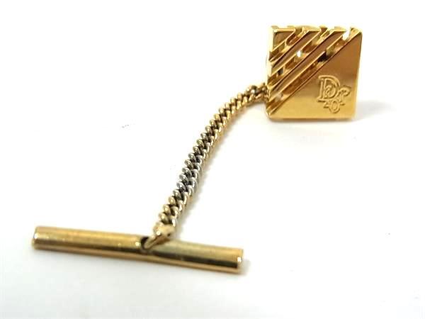 # прекрасный товар # ChristianDior Christian Dior Vintage булавка для галстука Thai цепь джентльмен бизнес аксессуары оттенок золота DK1023 # прекрасный товар # ChristianDior Christian Dior Vintage булавка для галстука Thai цепь джентльмен бизнес аксессуары оттенок золота DK1023