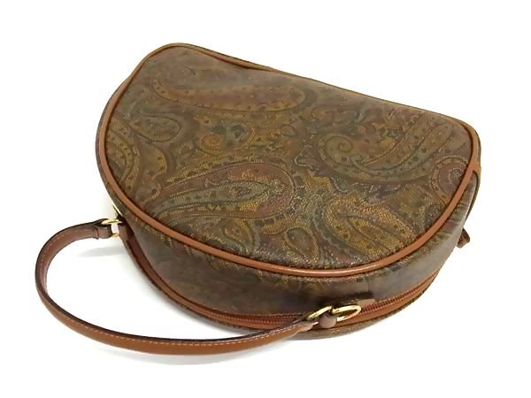 1 иен # превосходный товар # VALENTINO GARAVANI Valentino galava-ni Vintage кожа 2WAY ручная сумочка плечо оттенок коричневого FS7497