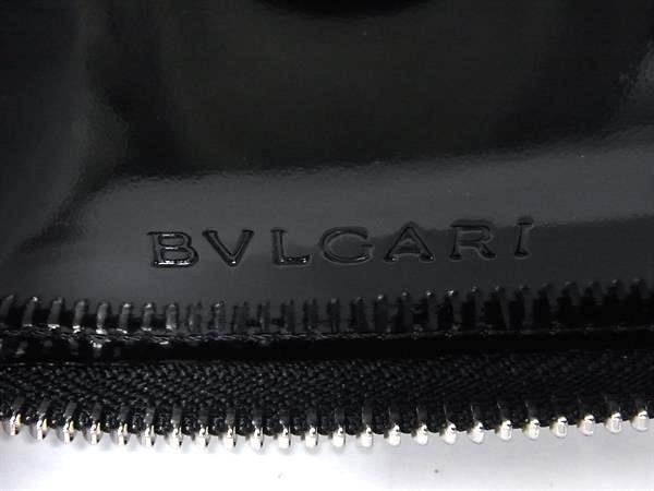 1 иен # прекрасный товар # BVLGARI BVLGARY Logo любитель парусина раунд застежка-молния кошелек бумажник кошелек для мелочи .. inserting оттенок черного FT2537