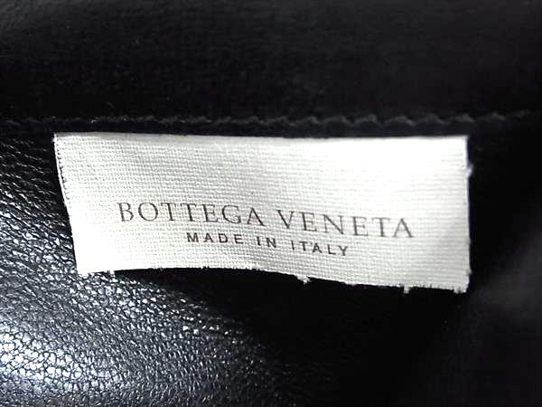 1 иен BOTTEGA VENETA Bottega Veneta сетка кожа складывающийся пополам длинный кошелек бумажник мужской женский оттенок черного FT2873