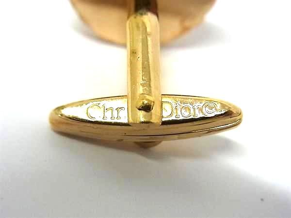 ChristianDior Christian Dior запонки кнопка булавка для галстука аксессуары 2 позиций комплект мужской оттенок золота × оттенок черного DK3319