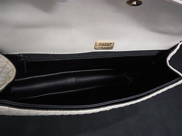 1円 BALLY バリー レザー キルティング ターンロック チェーン ハンドバッグ ショルダー アイボリー系×ゴールド系 FR7042_画像5
